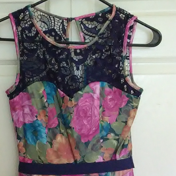 Floral Print A-Line Dress - Picture 2 of 4